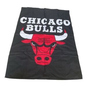 Vintage Chicago Bulls NBA Flag Banner 34x53 Retro Bull Logo